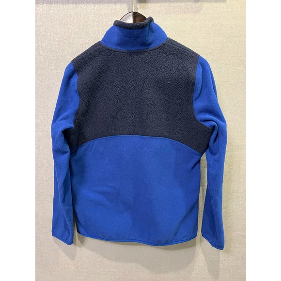 LL Bean Mens Half Zip Blue Fleece Size Small - Picture 3 of 6